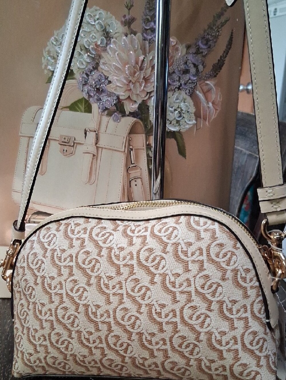 Coach Monogramed Madi Signature Canvas And Smooth Leather Crossbody Bag NWT - Picture 3 of 13